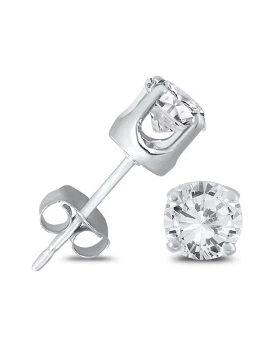 Diamond Select Cuts Silver 0.71 Ct. Tw. Diamond Earrings