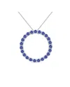 Diamond Select Cuts Silver 2.95 Ct. Tw. Tanzanite Necklace