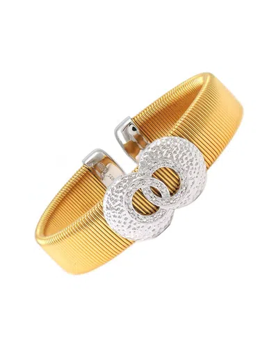 Diamond Select Cuts Silver & Stainless Steel 0.05 Ct. Tw. Diamond Bangle In No Color