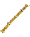 Diamond Select Cuts Silver & Stainless Steel 0.05 Ct. Tw. Diamond Bracelet