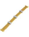 Diamond Select Cuts Silver & Stainless Steel 0.05 Ct. Tw. Diamond Bracelet