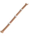Diamond Select Cuts Silver & Stainless Steel 0.06 Ct. Tw. Diamond Bracelet