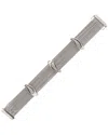 Diamond Select Cuts Silver & Steel 0.05 Ct. Tw. Diamond Bracelet