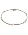 Diamond Select Cuts Silver & Steel 0.08 Ct. Tw. Diamond Heart Necklace