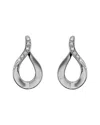 Diamond Select Cuts Silver Contour Earrings