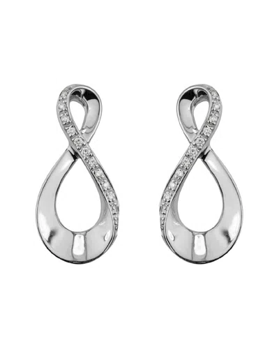 Diamond Select Cuts Silver Earrings In Transparent