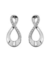 Diamond Select Cuts Silver Earrings In Orange