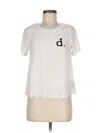 Diamond Supply Co. Short Sleeve Top White Crew Neck Tops In Red