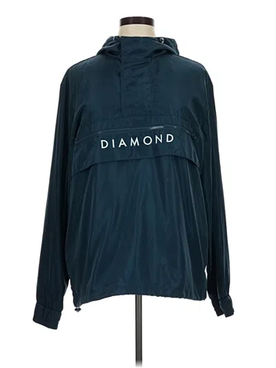 Pre-owned Diamond Supply Co. Windbreaker Jacket In Blue