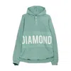 Diamond-supply Men's Lightweight Hooded Sweatshirt Winston Hooded Thermal Teal/white In Teal/white