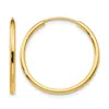 Diamond2deal 10k Gold 2mm Round Endless Hoop Earrings In Gold