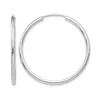 Diamond2deal 14k Gold 1.20mm Round Shape Endless Hoop Earrings In Metallic