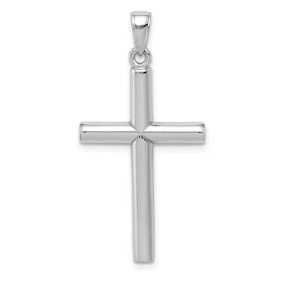 Diamond2deal 10k Gold Cross Pendant In White