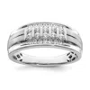 Diamond2deal 10k Gold Lab Grown Diamond Wedding Band Ring 1/2ct Clarity- Vs Color- G-h In White