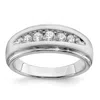 Diamond2deal 10k Gold Lab Grown Diamond Wedding Band Ring 1/2ct Clarity- Vs Color- G-h In White
