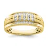 Diamond2deal 10k Gold Lab Grown Diamond Wedding Band Ring 1/2ct Clarity- Vs Color- G-h In Yellow