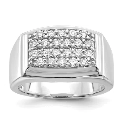 Diamond2deal 10k Gold Lab Grown Diamond Wedding Band Ring 1ct Clarity- Vs Color- G-h In White