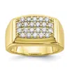 Diamond2deal 10k Gold Lab Grown Diamond Wedding Band Ring 1ct Clarity- Vs Color- G-h In Yellow