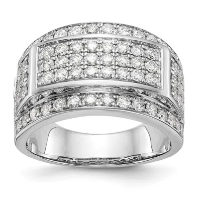 Diamond2deal 10k Gold Lab Grown Diamond Wedding Band Ring 2.1ct Clarity- Vs Color- G-h In White