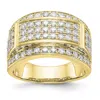 Diamond2deal 10k Gold Lab Grown Diamond Wedding Band Ring 2.1ct Clarity- Vs Color- G-h In Yellow