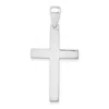 Diamond2deal 10k Gold Polished Cross Pendant In White