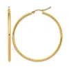 Diamond2deal 10k Gold Round Hinged Hoop Earrings In Gold