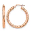 Diamond2deal 10k Gold Round Shape Hoop Earrings In Neutral