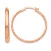 Diamond2deal 10k Rose Gold Round Hoop Earrings In Gold