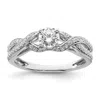 Diamond2deal 14k White Gold Lab Grown Diamond Engagement Ring 0.72ct Clarity- Vs Color- G-h In White