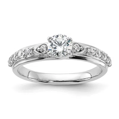 Diamond2deal 10k White Gold Lab Grown Diamond Engagement Ring 3/4ct Clarity- Vs Color- G-h