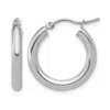Diamond2deal 14k Gold Polished Lightweight Round Shape Hoop Earrings In Metallic