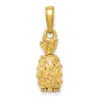 Diamond2deal 10k Yellow Gold 3-d Pineapple Pendant In Yellow