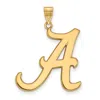 Diamond2deal 10k Yellow Gold Alabama Letter A Extra Large Pendant In Yellow