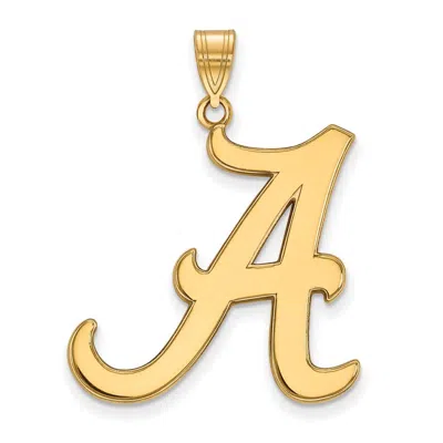 Diamond2deal 10k Yellow Gold Alabama Letter A Extra Large Pendant