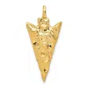 Diamond2deal 10k Yellow Gold Arrow Head Charm In Yellow