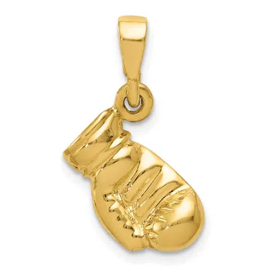 Diamond2deal 10k Yellow Gold Boxing Glove Pendant
