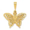 Diamond2deal 10k Yellow Gold Butterfly Charm In Yellow