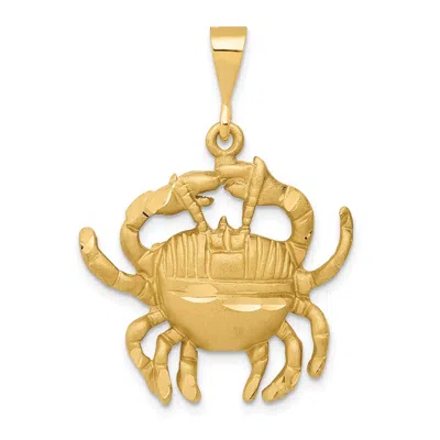 Diamond2deal 10k Yellow Gold Cancer Zodiac Charm