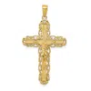 Diamond2deal 10k Yellow Gold Crucifix Pendant