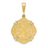 Diamond2deal 10k Yellow Gold Fire Rescue Pendant In Yellow