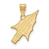 Diamond2deal 10k Yellow Gold Florida State University Arrow Large Pendant In Yellow