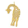 Diamond2deal 10k Yellow Gold Giraffe Charm In Yellow