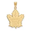 Diamond2deal 10k Yellow Gold Gold Toronto Maple Leafs Extra Large Pendant