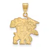 Diamond2deal 10k Yellow Gold Kentucky U-k Wildcat Large Pendant In Yellow