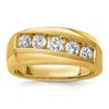 Diamond2deal 10k Yellow Gold Lab Grown Diamond 5-stone Band Ring 1ct Clarity- Vs Color- G-h In Yellow