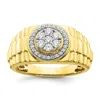 Diamond2deal 10k Yellow Gold Lab Grown Diamond Wedding Band Ring 1/2ct Clarity- Vs Color- G-h In Yellow