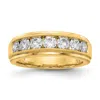 Diamond2deal 10k Yellow Gold Lab Grown Diamond Wedding Band Ring 1.5ct Clarity- Vs Color- G-h In Yellow