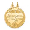 Diamond2deal 10k Yellow Gold Mizpah 2-piece Charm In Yellow