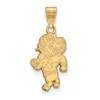 Diamond2deal 10k Yellow Gold North Carolina Ram Large Pendant In Yellow
