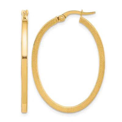 Diamond2deal 10k Yellow Gold Round Shape Hoop Earrings